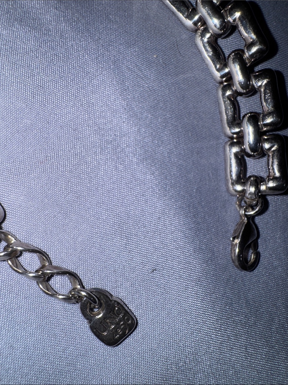 Silver women Chunky Link Bracelet - Classic Chain Accessory UNO DE 50 - Picture 4 of 7